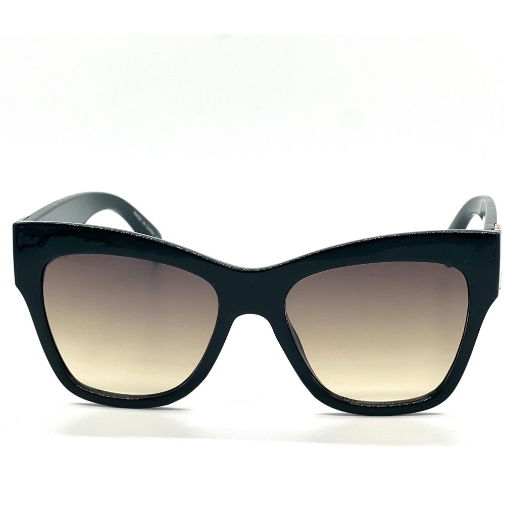 Cat Eye Sunglasses Gold Chain Accent Designer Style Fashion Shades Elegant Trend - Picture 4 of 9